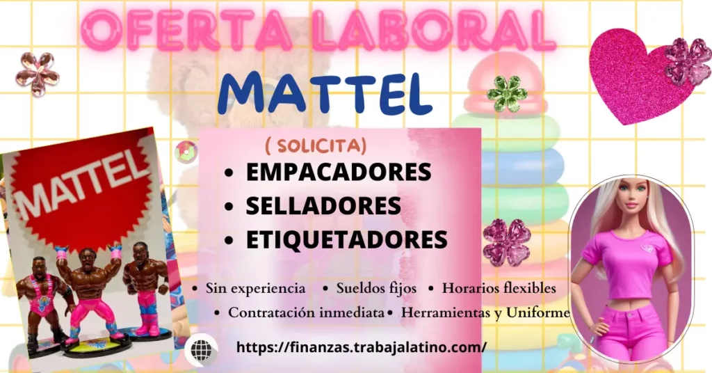 EMPACADO DE JUGUETES MATTEL 